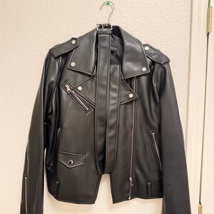 Zara Black Leather Jacket